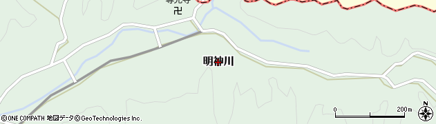 和歌山県御坊市明神川周辺の地図