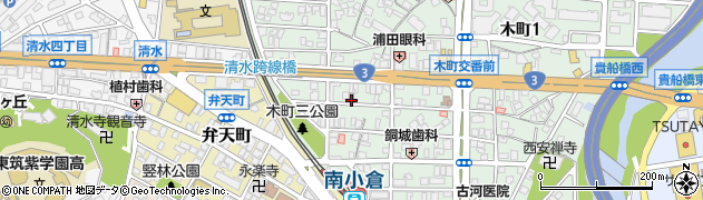 小倉木町郵便局 ＡＴＭ周辺の地図
