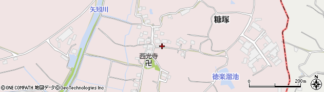 福岡県遠賀郡岡垣町糠塚1358周辺の地図