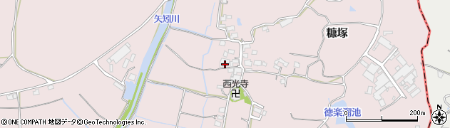 福岡県遠賀郡岡垣町糠塚1354周辺の地図