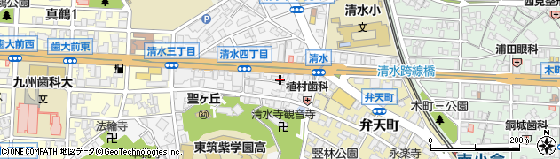 コスモ電材卸センター　清水店周辺の地図