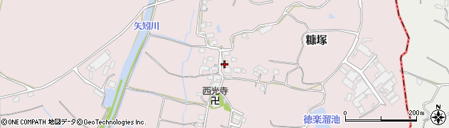 福岡県遠賀郡岡垣町糠塚1350周辺の地図