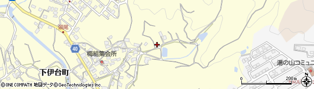 愛媛県松山市下伊台町384周辺の地図