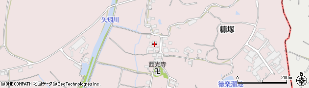 福岡県遠賀郡岡垣町糠塚1353周辺の地図