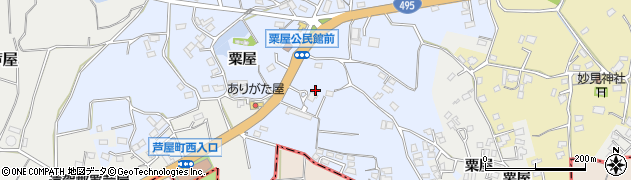 福岡県遠賀郡芦屋町粟屋1149周辺の地図