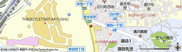 福岡県北九州市八幡東区枝光本町周辺の地図