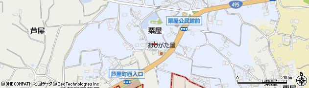 福岡県遠賀郡芦屋町粟屋1207周辺の地図
