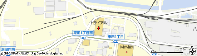 スーパーセンタートライアル八幡東田店周辺の地図