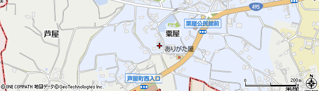 福岡県遠賀郡芦屋町粟屋1215周辺の地図