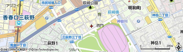 福岡県北九州市小倉北区萩崎町11周辺の地図
