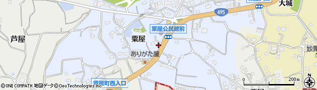 福岡県遠賀郡芦屋町粟屋1189周辺の地図