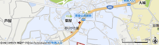 福岡県遠賀郡芦屋町粟屋1188周辺の地図