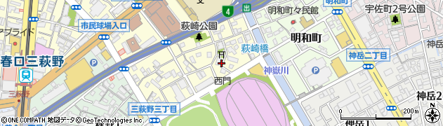 福岡県北九州市小倉北区萩崎町13周辺の地図