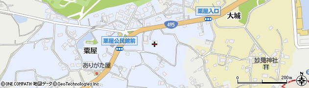 福岡県遠賀郡芦屋町粟屋1048周辺の地図