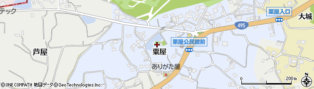 福岡県遠賀郡芦屋町粟屋1200周辺の地図