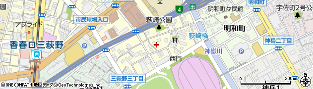 福岡県北九州市小倉北区萩崎町12周辺の地図