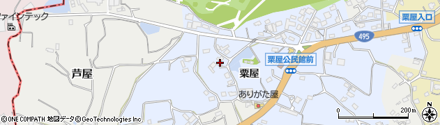 福岡県遠賀郡芦屋町粟屋1218周辺の地図