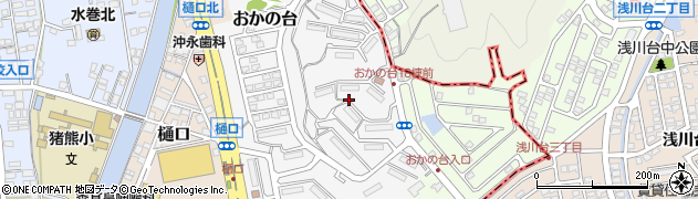 福岡県遠賀郡水巻町おかの台17周辺の地図