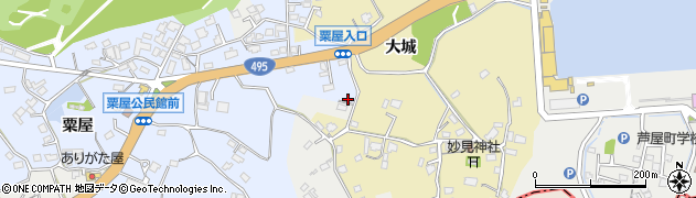 福岡県遠賀郡芦屋町粟屋958周辺の地図
