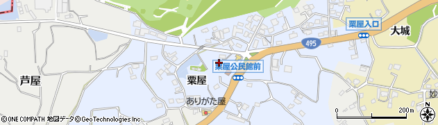 福岡県遠賀郡芦屋町粟屋1157周辺の地図