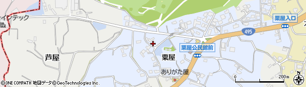 福岡県遠賀郡芦屋町粟屋1221周辺の地図