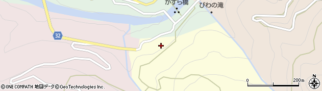 徳島県三好市西祖谷山村中尾10周辺の地図