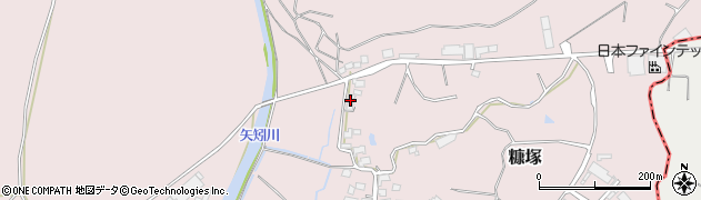 福岡県遠賀郡岡垣町糠塚1476周辺の地図