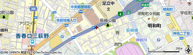 福岡県北九州市小倉北区萩崎町周辺の地図