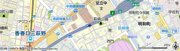 福岡県北九州市小倉北区萩崎町周辺の地図