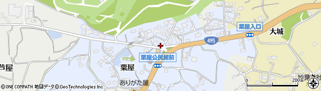 福岡県遠賀郡芦屋町粟屋周辺の地図