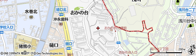 福岡県遠賀郡水巻町おかの台周辺の地図