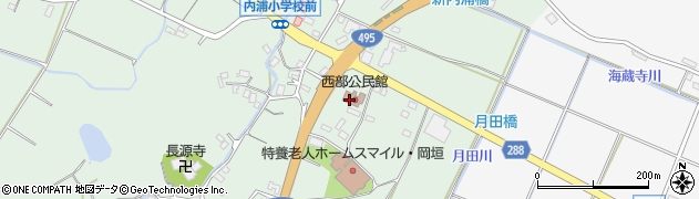 岡垣町役場　西部公民館周辺の地図