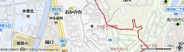 福岡県遠賀郡水巻町おかの台14周辺の地図