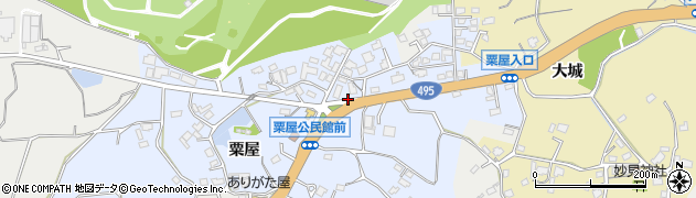 福岡県遠賀郡芦屋町粟屋1023周辺の地図