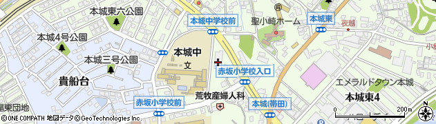 サポートセンター本城グループホーム周辺の地図