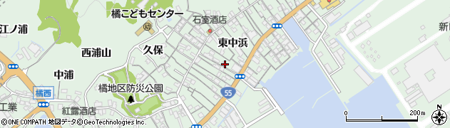 徳島県阿南市橘町東中浜127周辺の地図