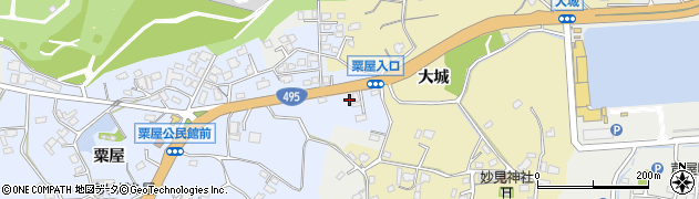 福岡県遠賀郡芦屋町粟屋965周辺の地図
