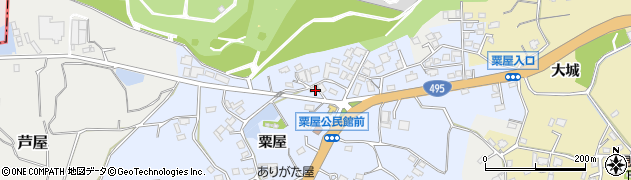 福岡県遠賀郡芦屋町粟屋1160周辺の地図