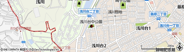 浅川台中公園周辺の地図