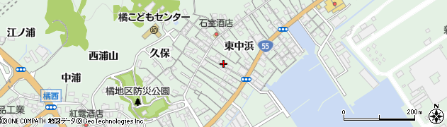 徳島県阿南市橘町東中浜126周辺の地図