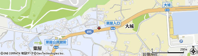 福岡県遠賀郡芦屋町粟屋979周辺の地図