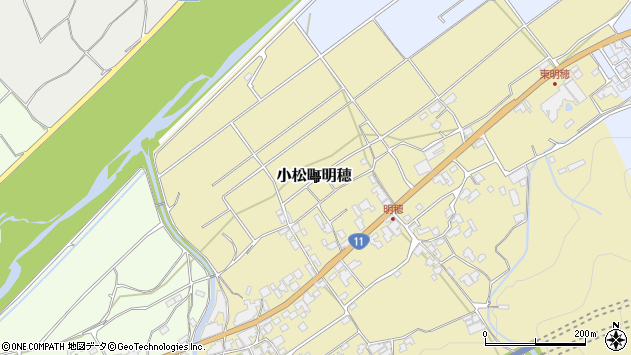 〒799-1107 愛媛県西条市小松町明穂の地図