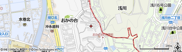 福岡県遠賀郡水巻町おかの台13周辺の地図