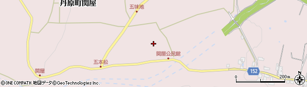 愛媛県西条市丹原町関屋366周辺の地図