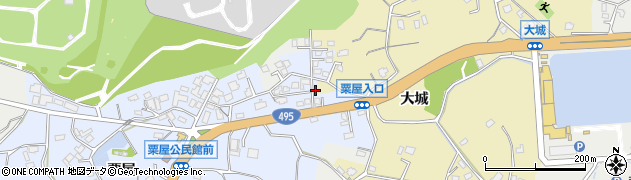 福岡県遠賀郡芦屋町粟屋713周辺の地図