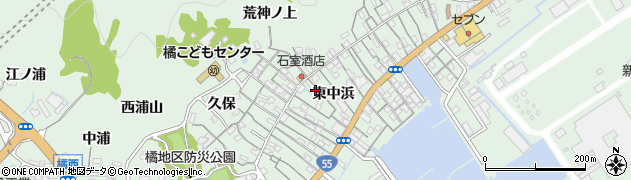 徳島県阿南市橘町東中浜101周辺の地図