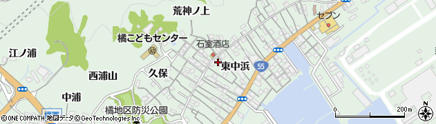 徳島県阿南市橘町東中浜106周辺の地図