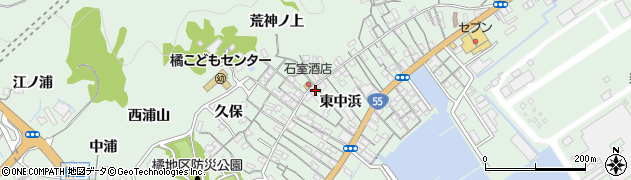 徳島県阿南市橘町東中浜100周辺の地図