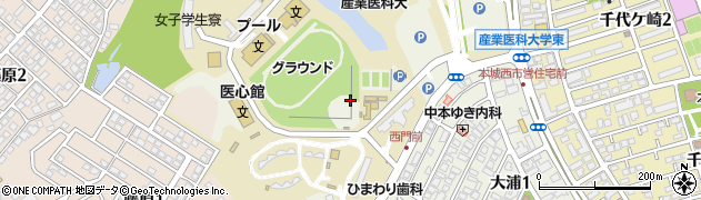 福岡県北九州市八幡西区医生ケ丘周辺の地図