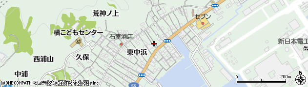 徳島県阿南市橘町東中浜59周辺の地図